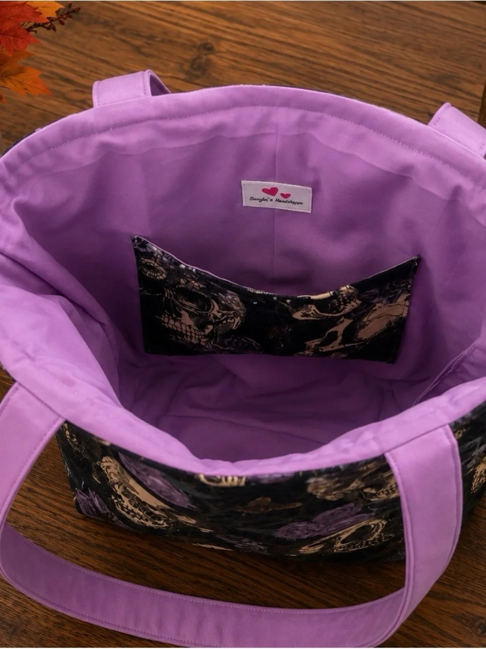 Handmade stylish purple
